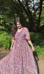 Floral Grace Wrap Maxi Dress