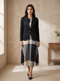 Classic Shrug Pleated Dress