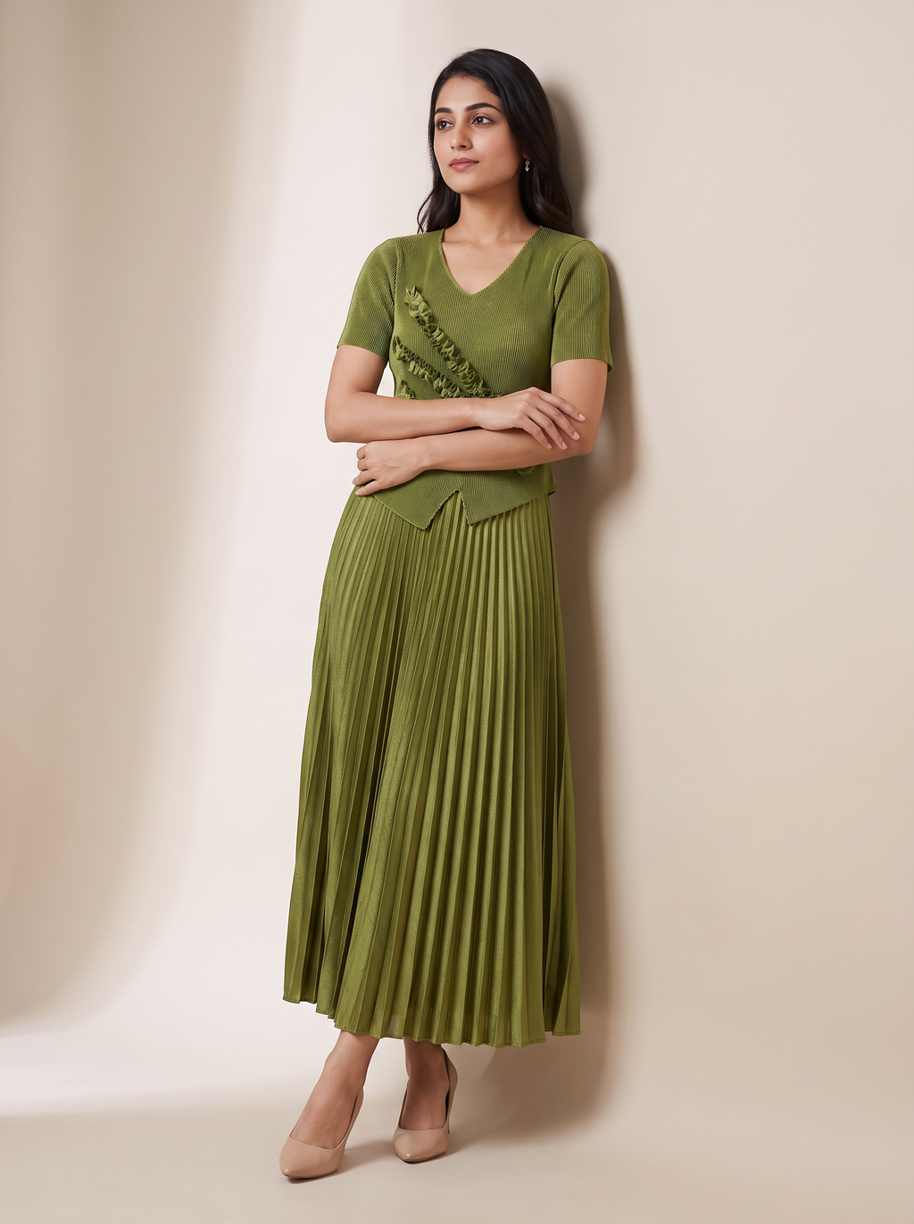 Classic Pleated Dress