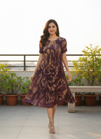 Sia Pleated Midi Dress