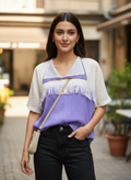 Contrast Textured Top