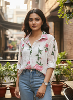 Floral Embroidered Shirt