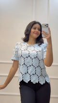Cute cutwork top
