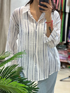 Chanderi White Shirt