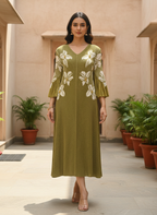 Floral Pleated Dress