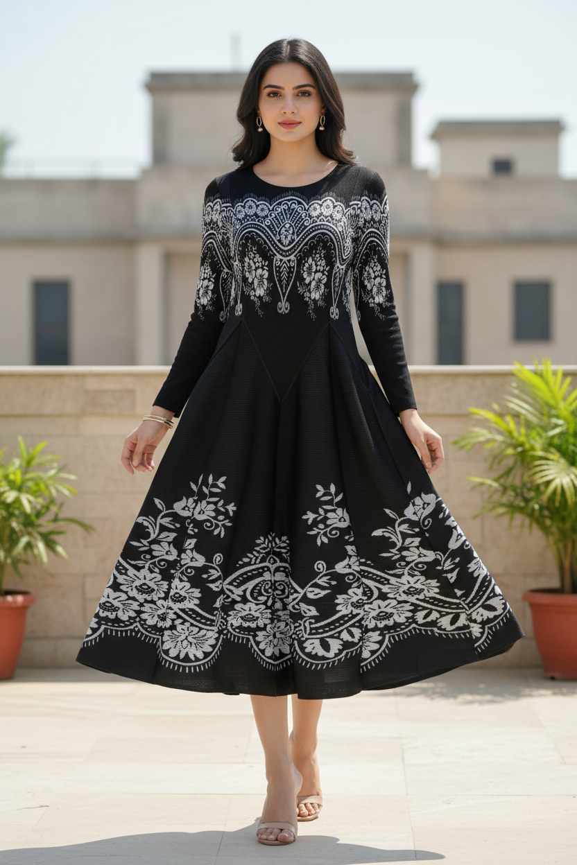 Garden Pleated Dress