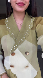 ELYSIA Pearl Pleated Dress