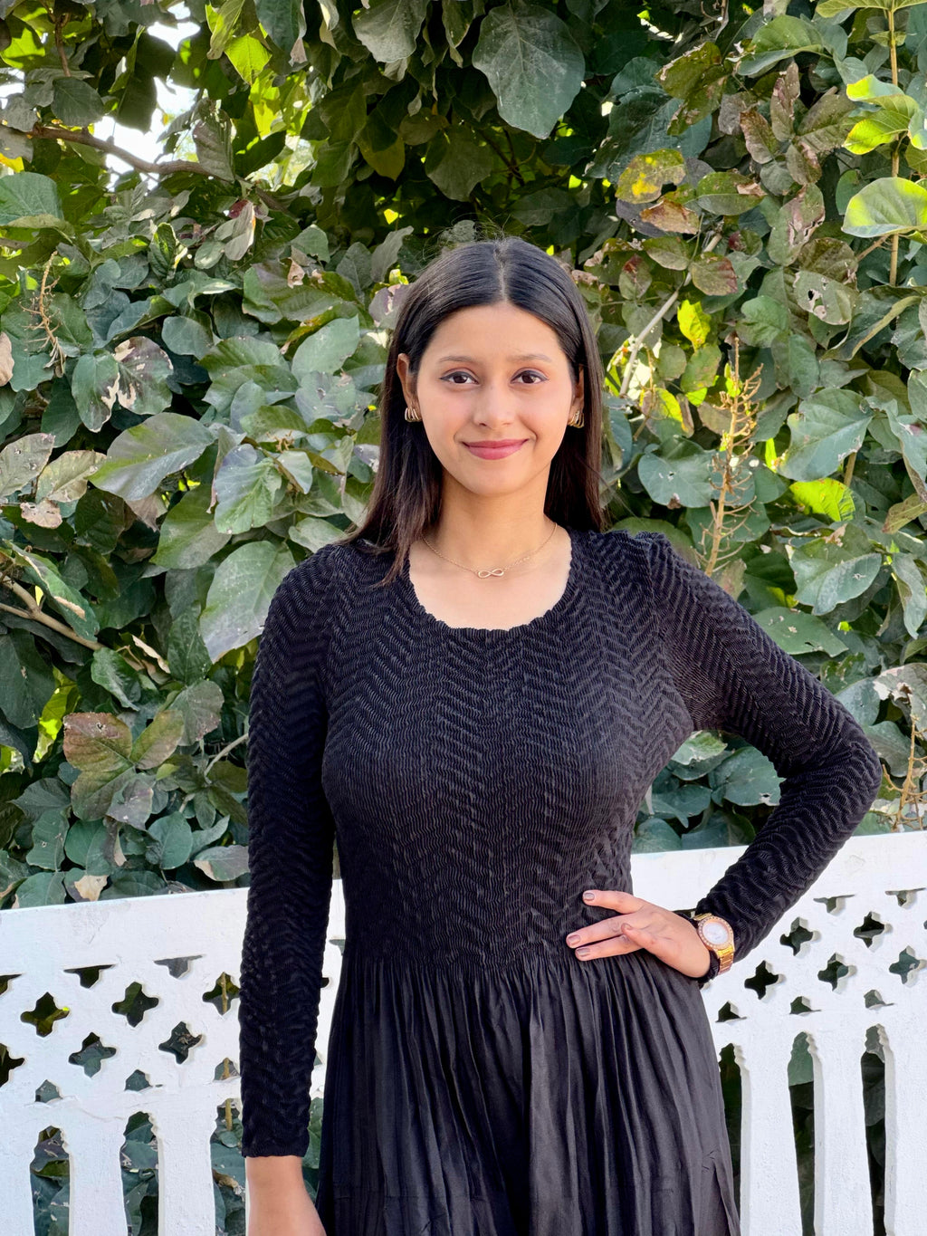 Julieta Flare Dress- Black