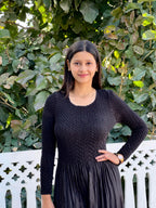 Julieta Flare Dress- Black