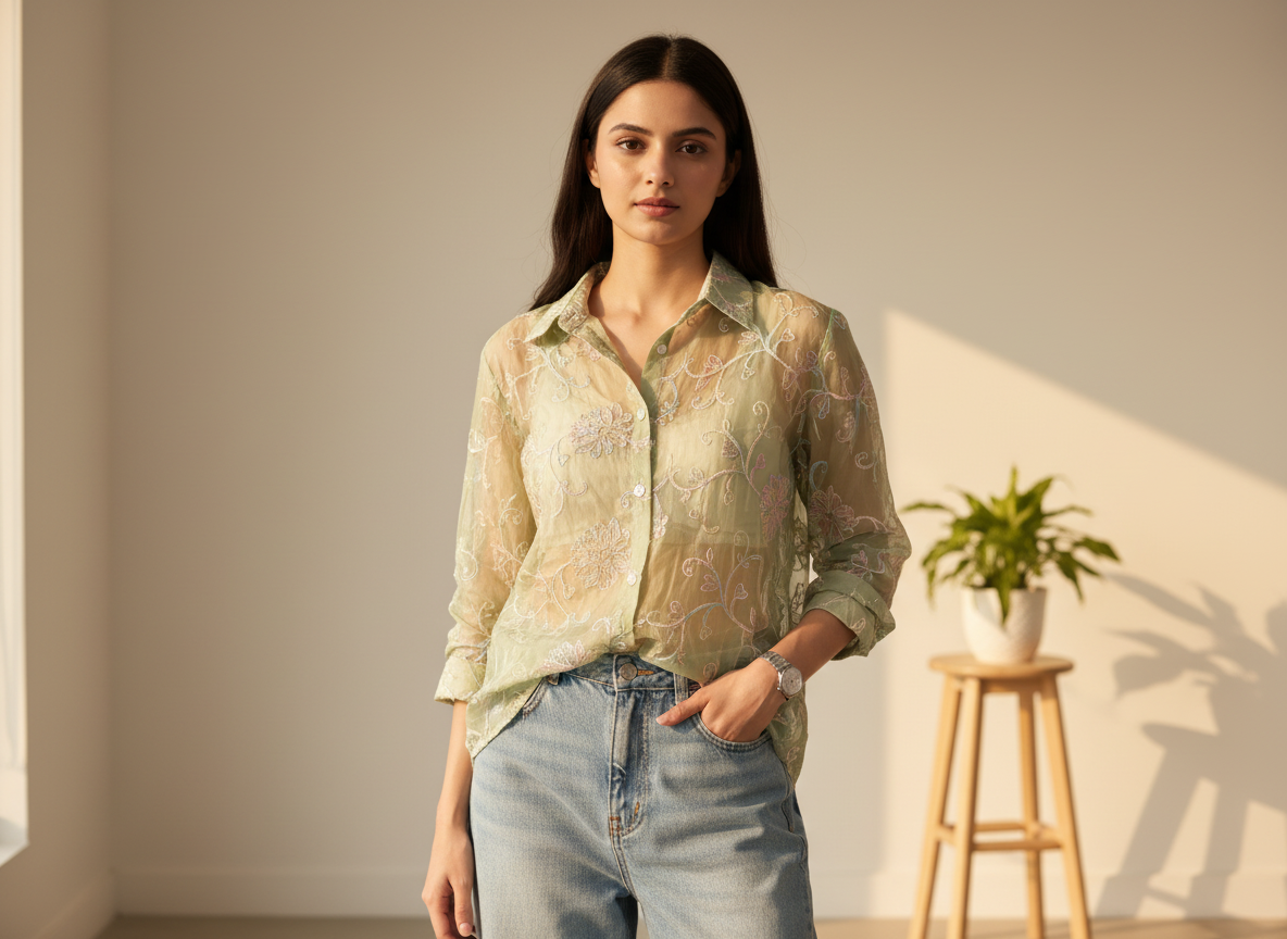 Summer Embroidered Shirt