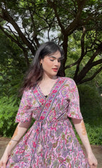 Floral Grace Wrap Maxi Dress