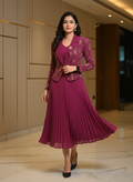 NOIRÉ Luxe Pleated Dress