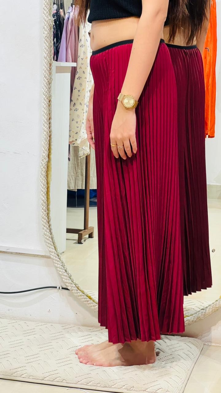 The Signature High-Rise Pleated Palazzo Trousers