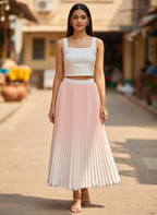 The Aria High-Rise Pleated Skirt