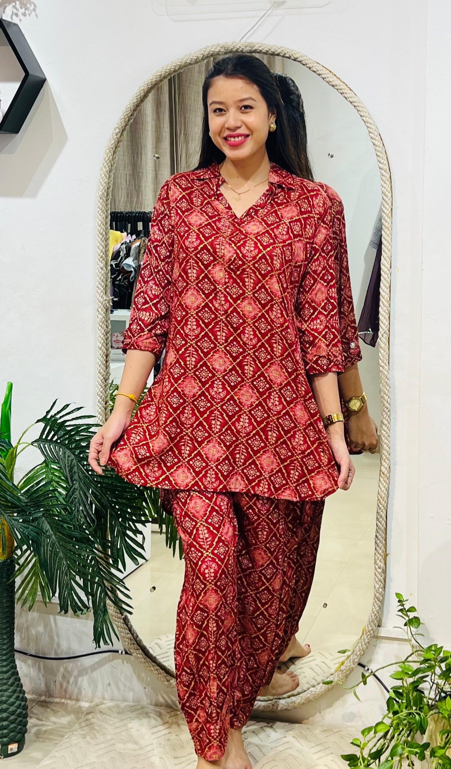 Heritage Geometric Print Co-ord Set