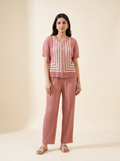 Blush Pleated Set