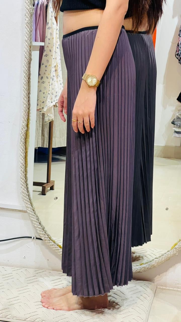 The Signature High-Rise Pleated Palazzo Trousers