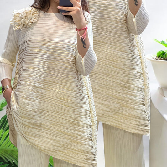 Cream Tunic Set