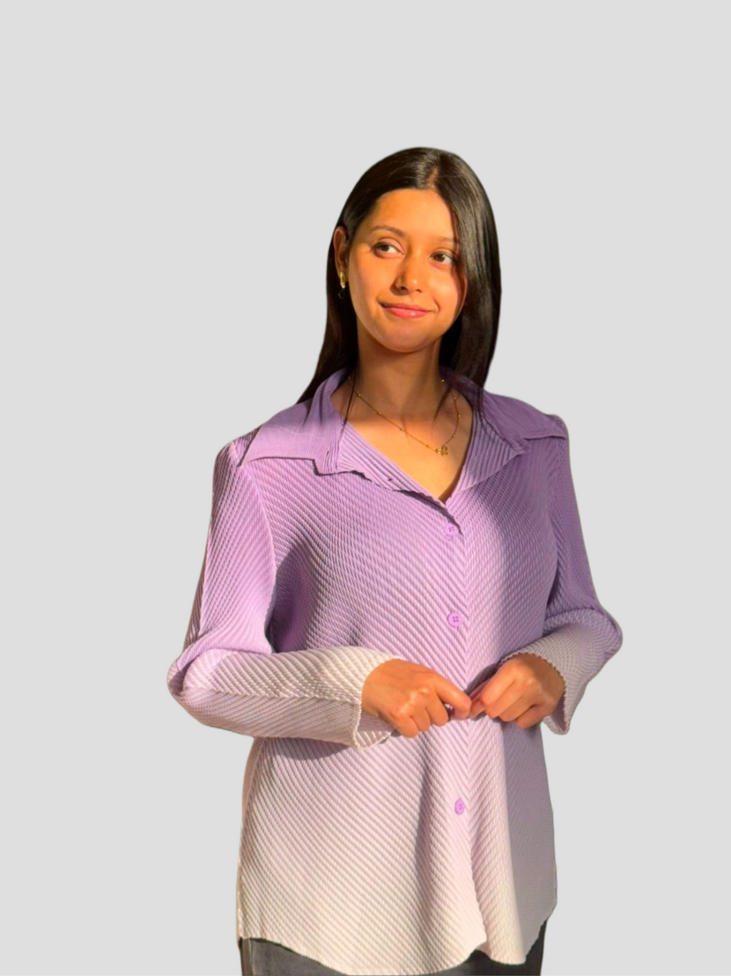 Rocío Gradient Shirt- Lavender