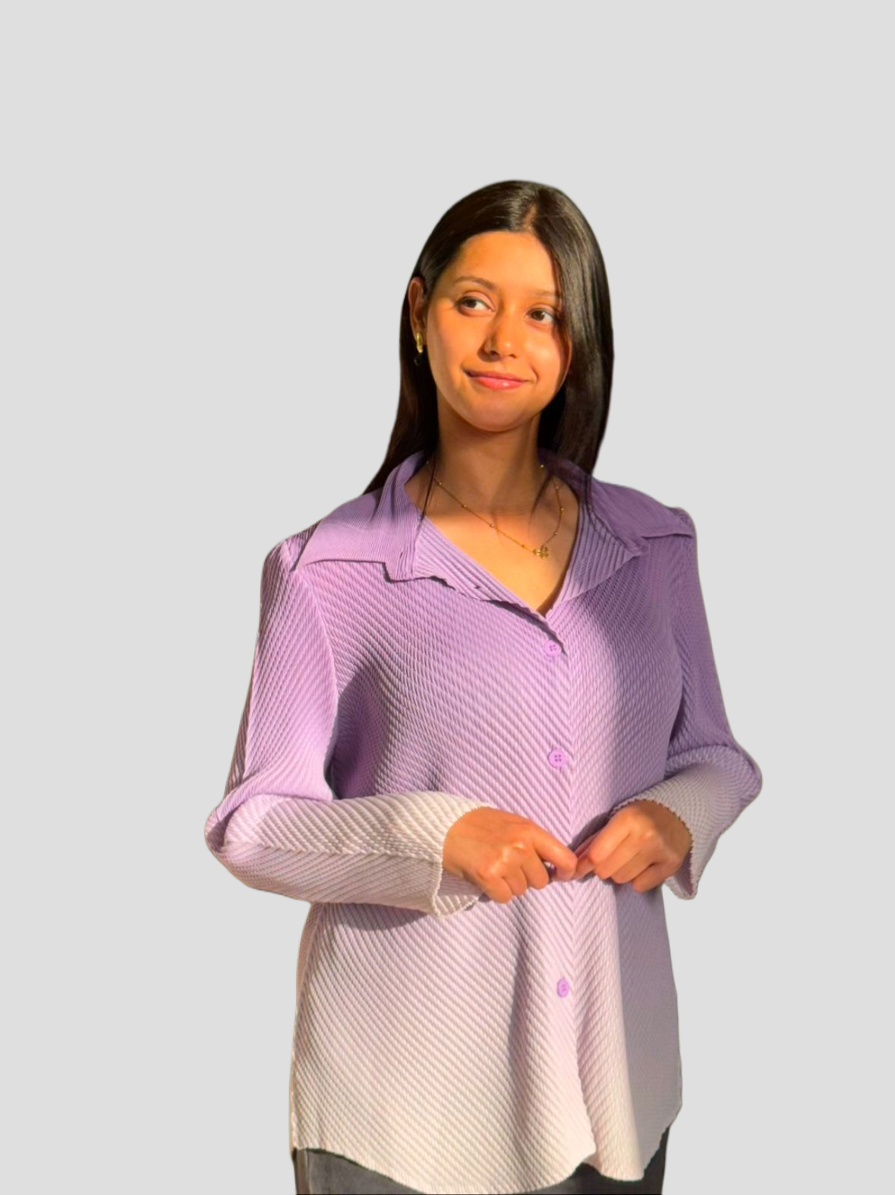 Rocío Gradient Shirt- Lavender