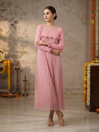 Pearl Pleated Dress