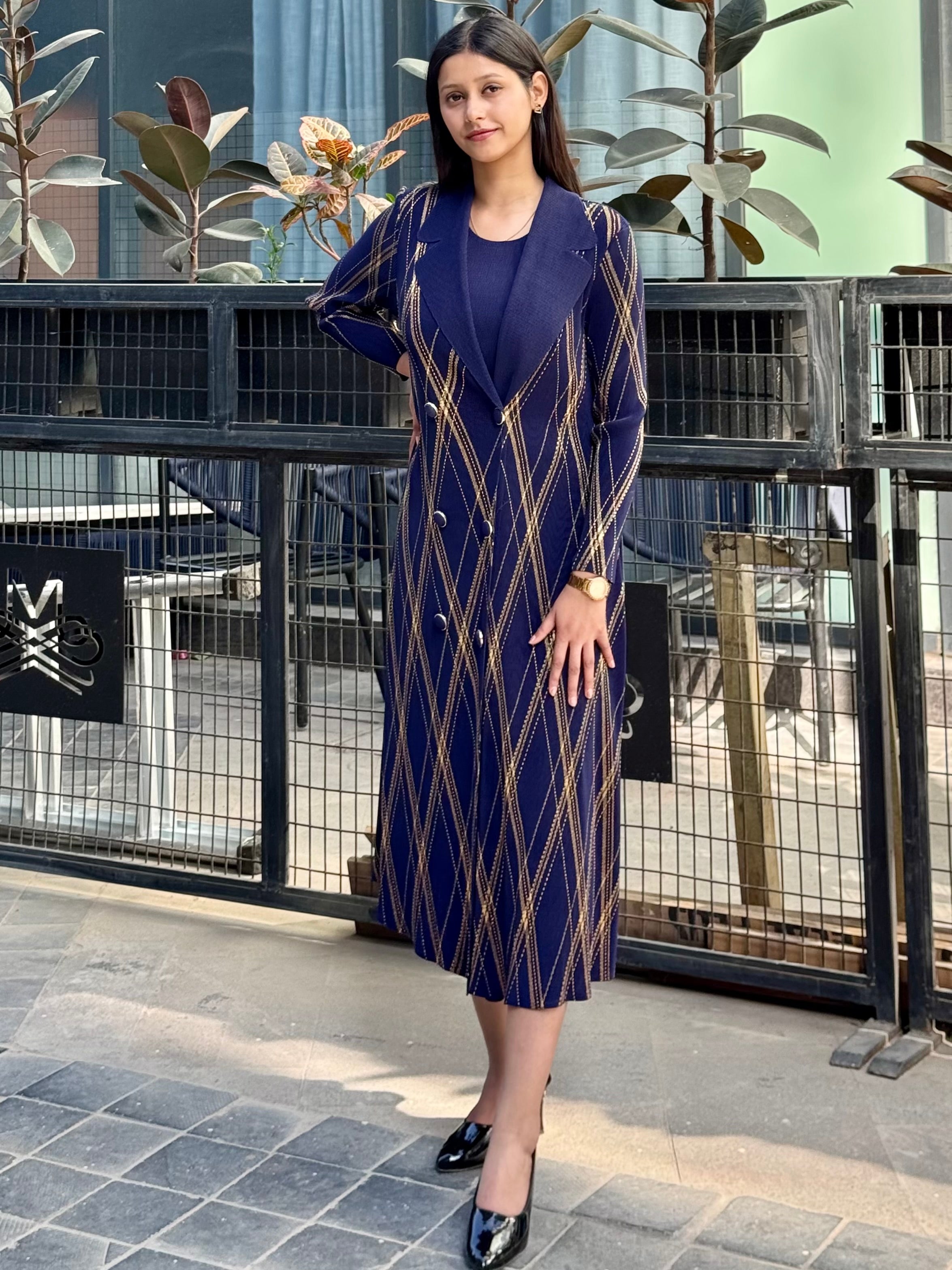 Rio Blazer Dress- Indigo