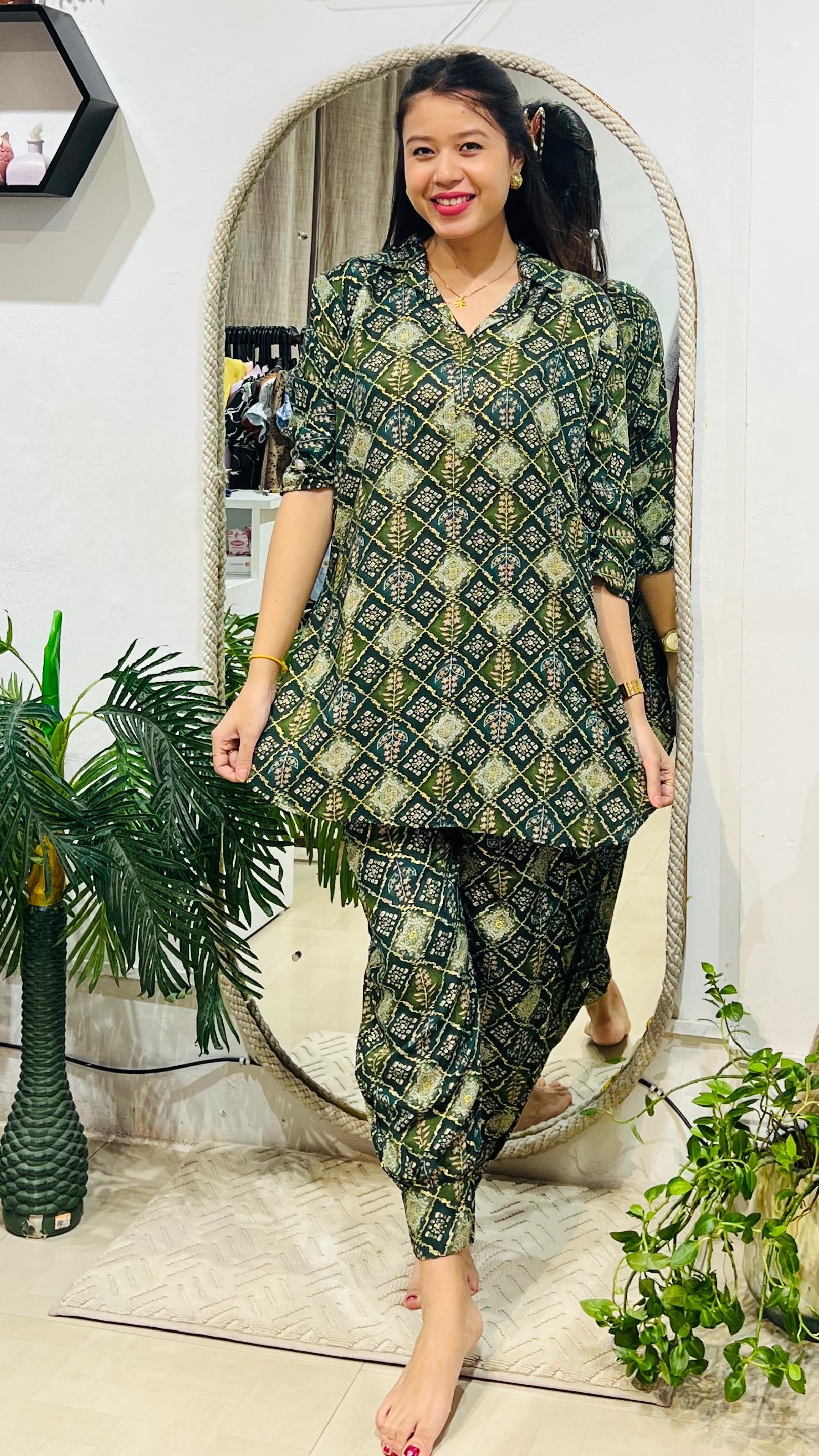 Heritage Geometric Print Co-ord Set