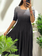 Julieta Flare Dress- Black