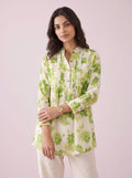 Mandarin Collar A-Line Tunic shirt