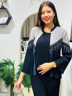 Elara Pleated Overlay Top