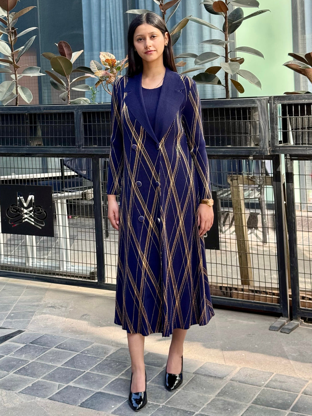 Rio Blazer Dress- Indigo