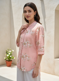 Peachy Crepe Shirt