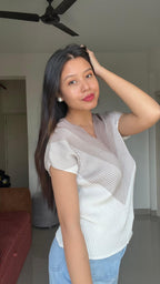 AVA Chevron Textured Top