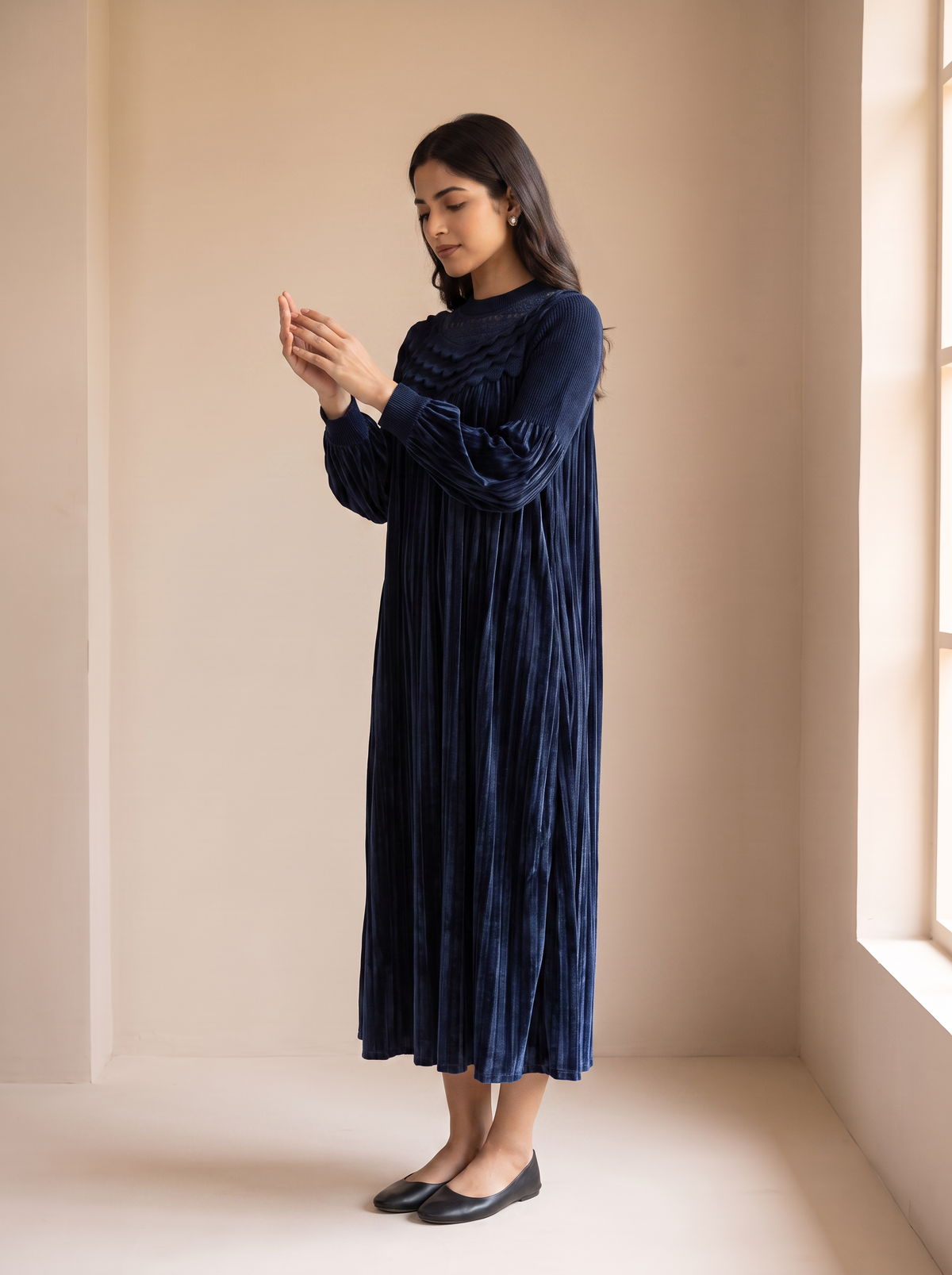 The Empress Aurora Pleated Dress