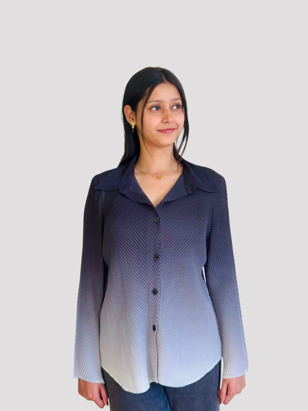 Rocío Gradient Shirt- Black