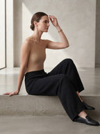 Black Knitted Pants