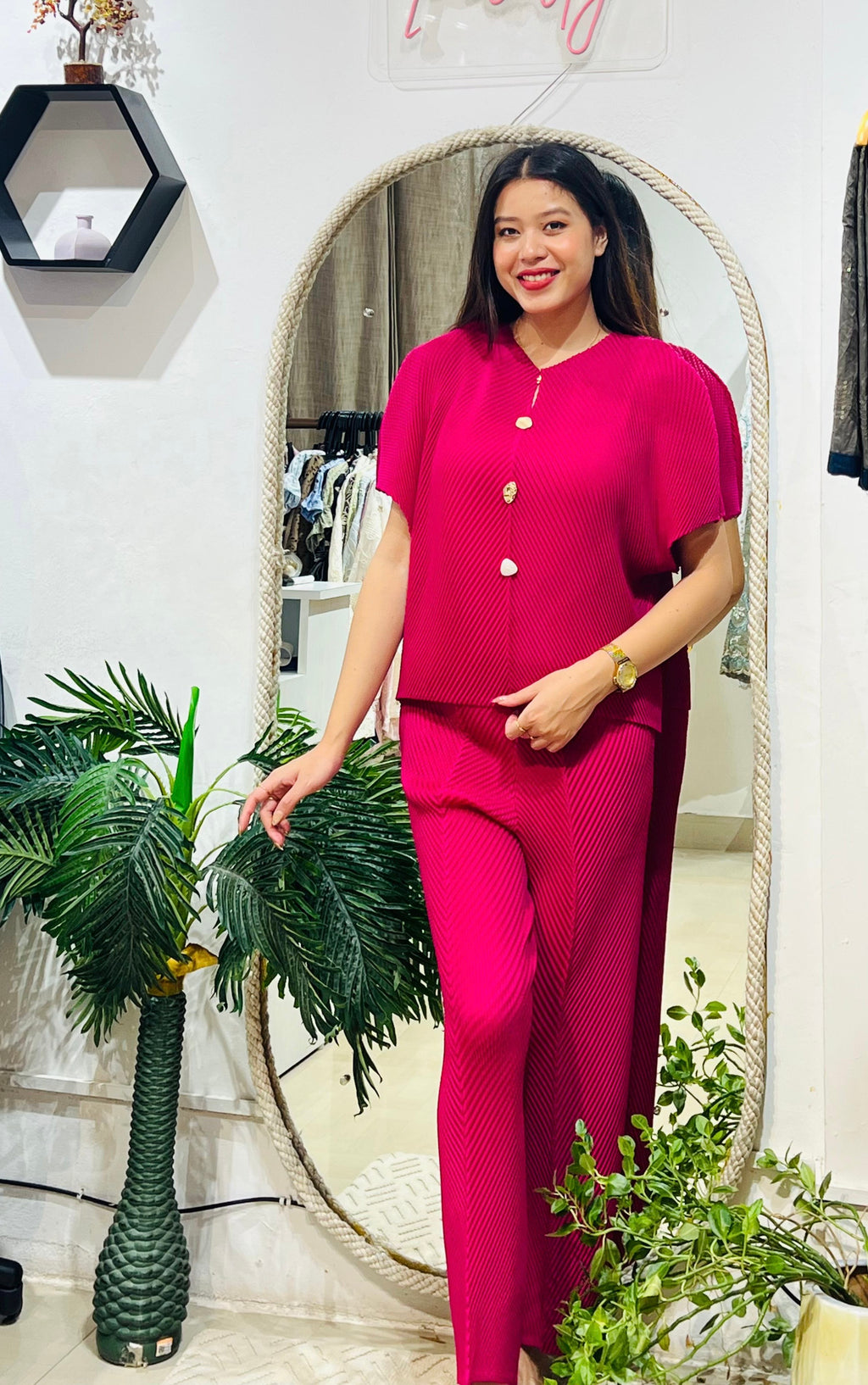 Luxe Pleated Coord Set