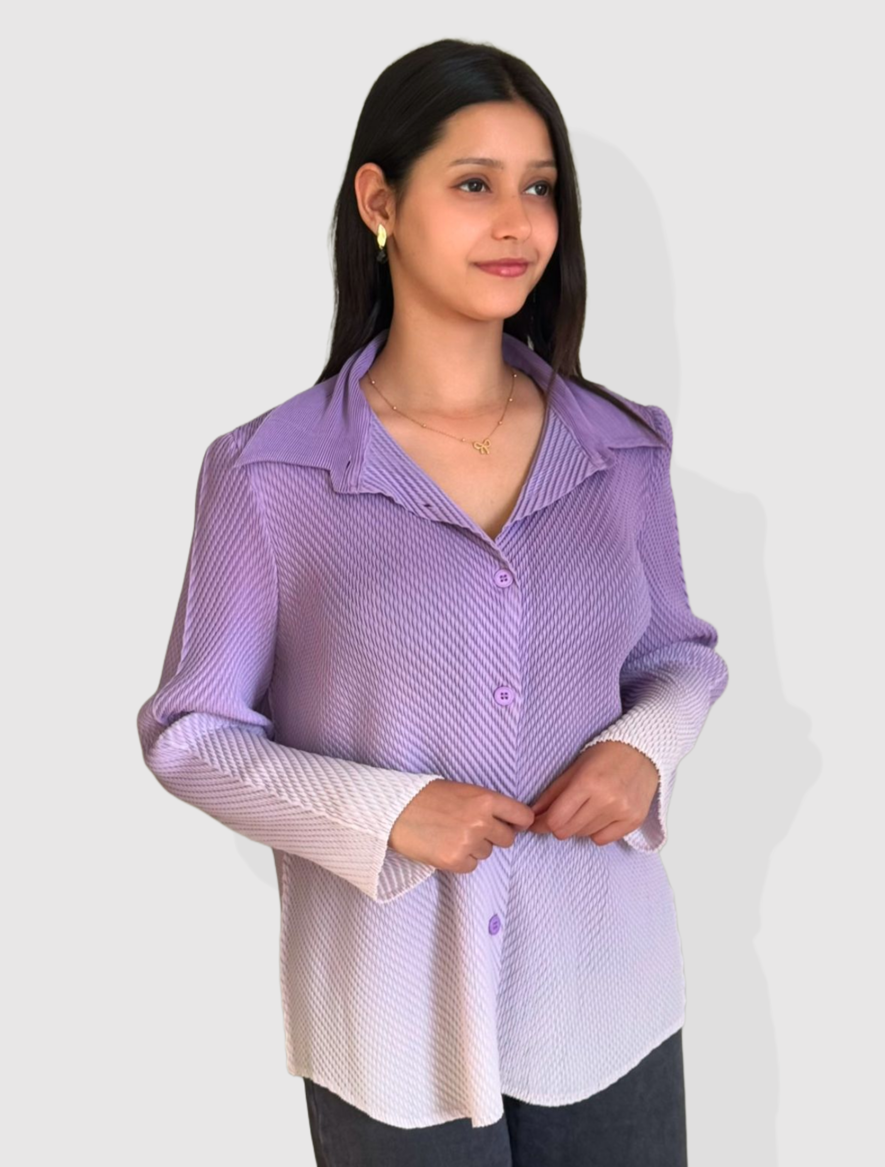 Rocío Gradient Shirt- Lavender