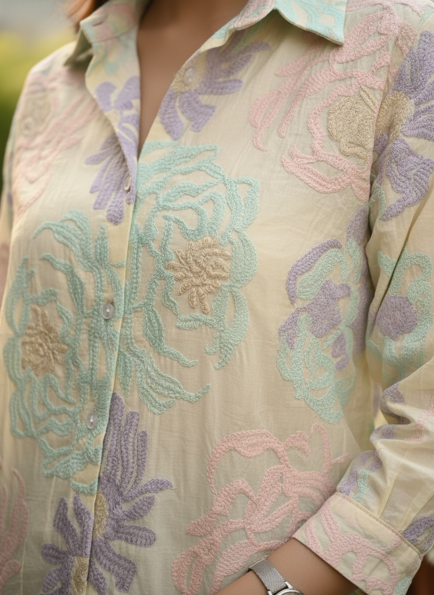 Unicorn Embroidered Shirt