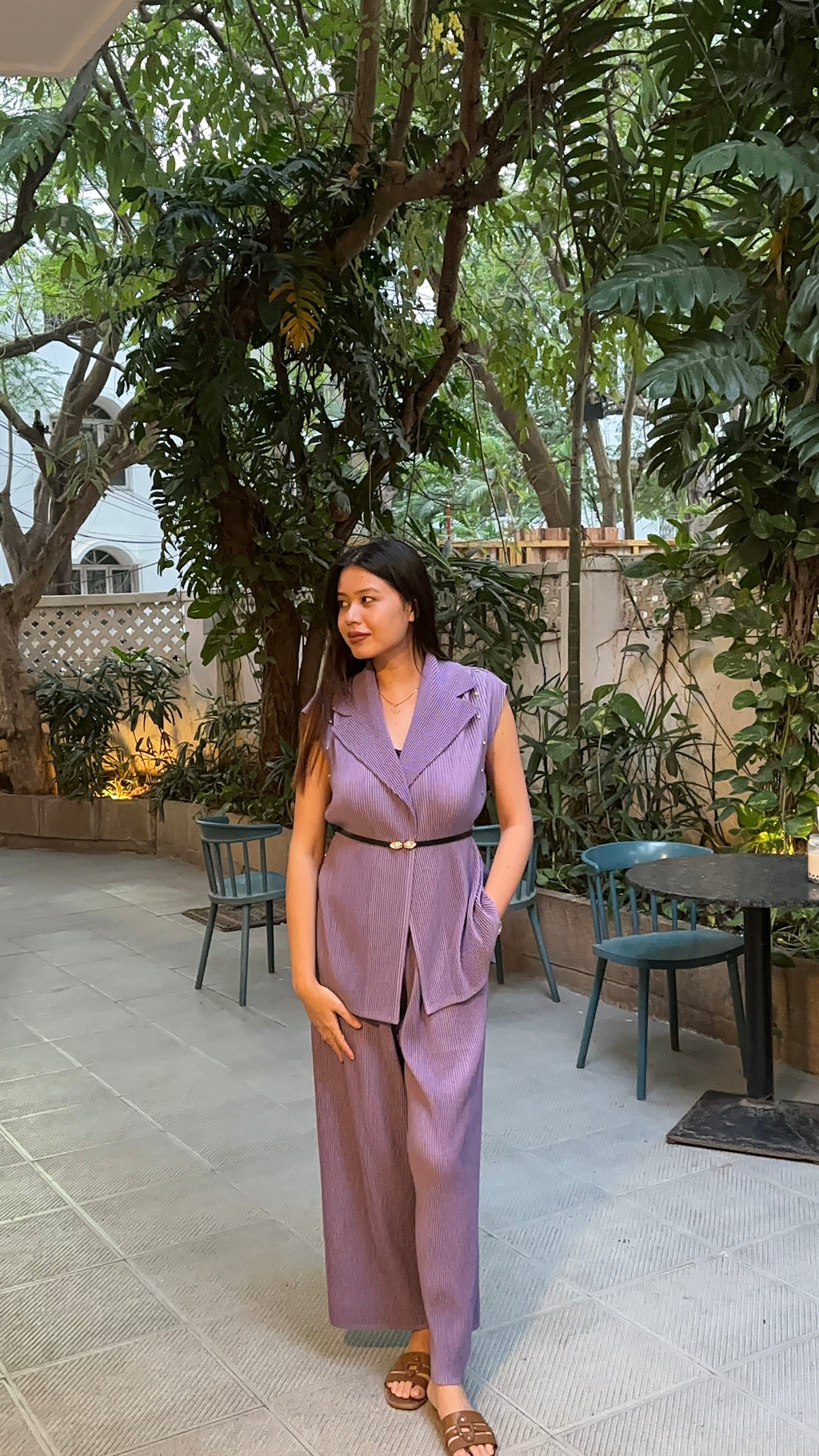 Amethyst Pleat Co-Ord Set