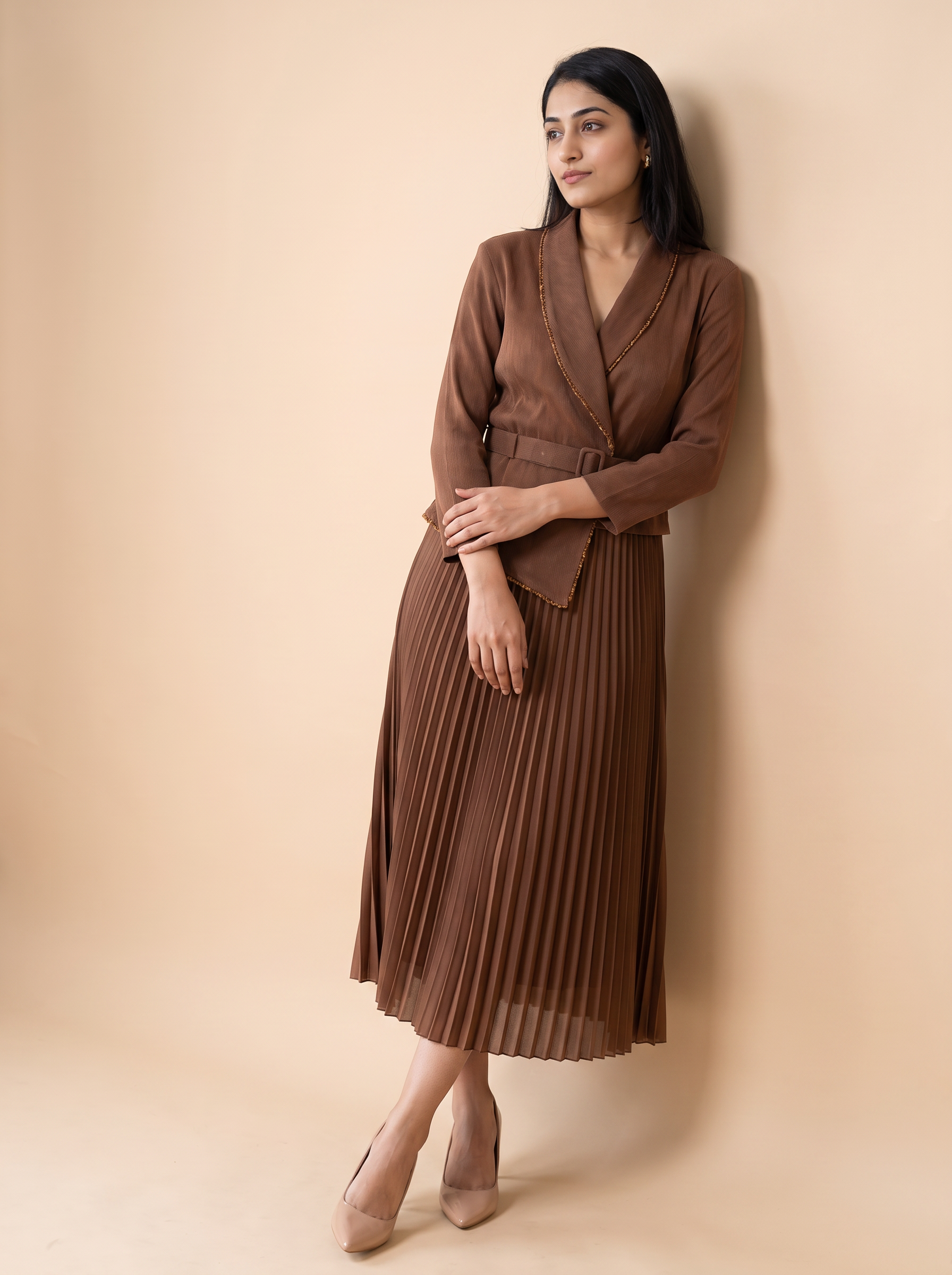 Zaliya Pleated Dress