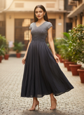 Zuhie Flare Pleated Dress