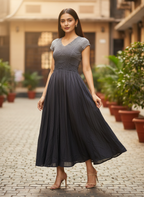 Zuhie Flare Pleated Dress