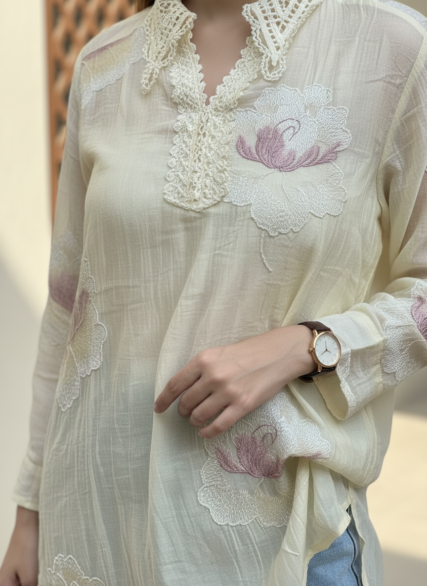 Summer Softest Chanderi Tunic