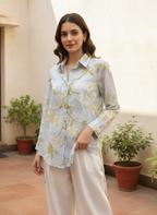 Floral Embroidered Shirt