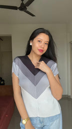 AVA Chevron Textured Top