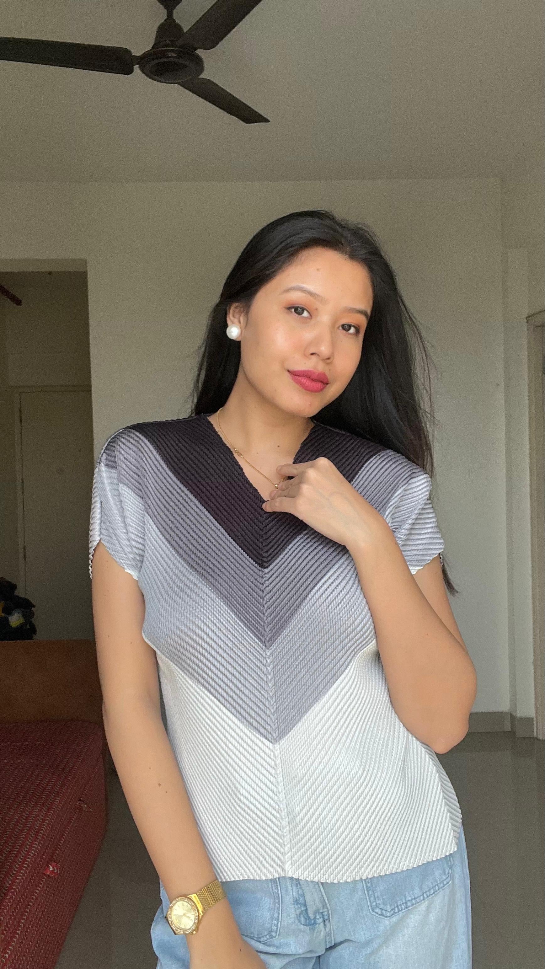 AVA Chevron Textured Top