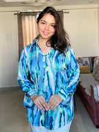 Cascade Satin Crepe Shirt