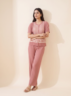 Blush Pleated Set