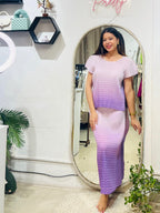 The Violet Haze Ombre Pleated Set